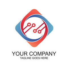 Technology logo design 