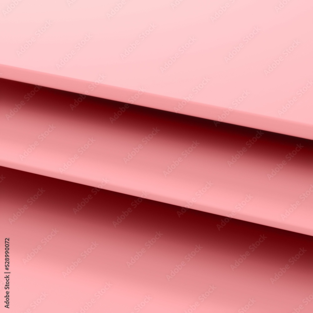 Poster 3d rendering of an abstract pink minimalist background.
