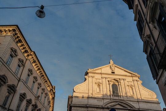 cathedral of the jesuits in rome of san ignacio