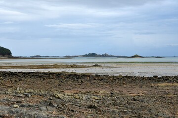 Paysage de bord de mer en baie de Paimpol