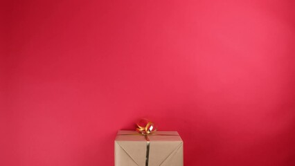 Stop Motion Brown Paper Present Stack 