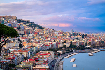 Naples, Italy along the Gulf of Naples