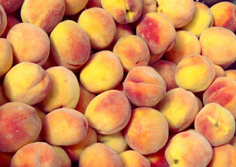 Fototapeta na wymiar orange sweet and juicy peaches
