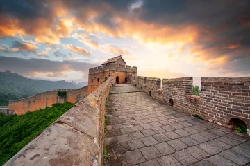 Fotobehang Chinese Muur Great Wall of China at the Jinshanling