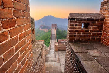 Photo sur Plexiglas Mur chinois Great Wall of China at the Jinshanling