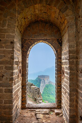 Fototapeta na wymiar Great Wall of China at the Jinshanling