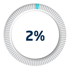 Set of circle percentage diagrams for infographics, 3D design