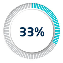 Set of circle percentage diagrams for infographics, 3D design