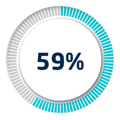 Set of circle percentage diagrams for infographics, 3D design