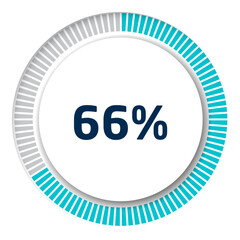 Set of circle percentage diagrams for infographics, 3D design