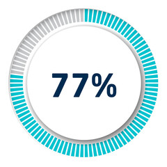 Set of circle percentage diagrams for infographics, 3D design