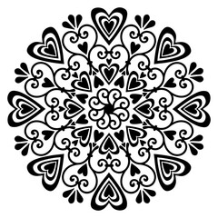 Mandala Love sign Heart Valentine gift