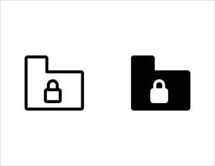 confidentiality icon. outline icon and solid icon