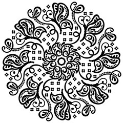Butterfly mandala art Floral clipart
