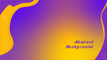 Abstract background with purple and yellow colored waves