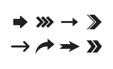 Arrows set. Arrow pictogram icon collection.