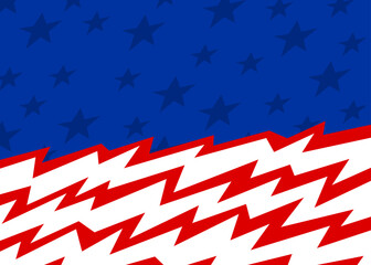 Fototapeta premium Abstract background with American flag theme
