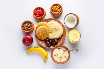 Sargi - Karwa Chauth breakfast menu before starting fasting or upwas on karva chauth, Indian food