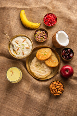 Sargi - Karwa Chauth breakfast menu before starting fasting or upwas on karva chauth, Indian food