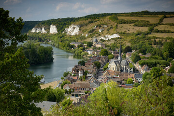 Fototapeta na wymiar landscape photography from the city of the andelys in Normandy