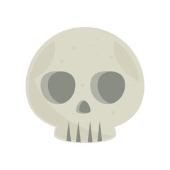 halloween skull cartoon