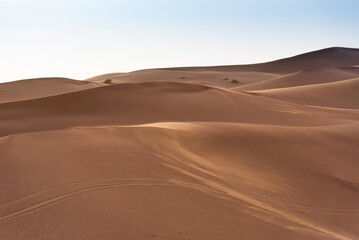 Fototapeta na wymiar Beautyful Sahara desert at Morrocco