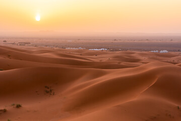 Plakat Beautyful Sahara desert at Morrocco