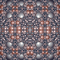 Abstract seamless pink pearl pattern beautiful background