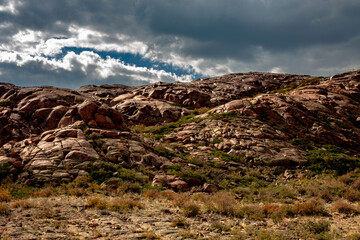 landscape with clouds