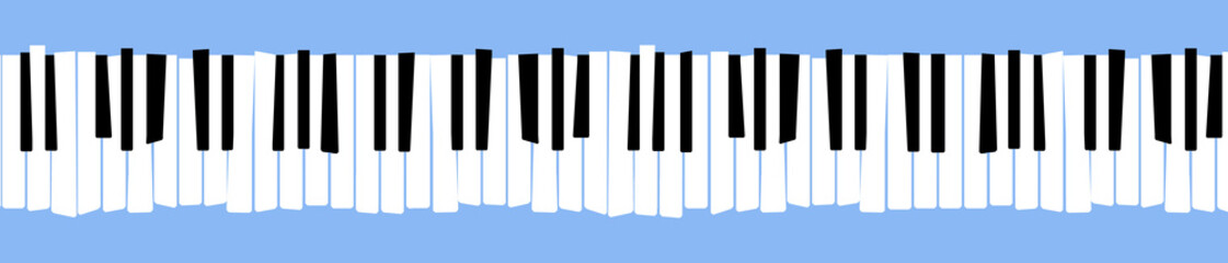 Here is a stylized, distorted retro piano keyboard. © Rob Goebel