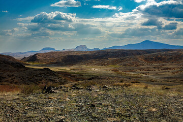 landscape with sky and clouds