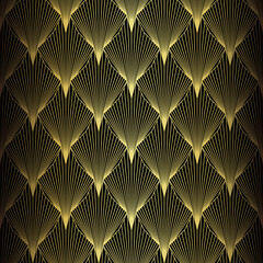 Art Deco Pattern. Vector background in 1920s style