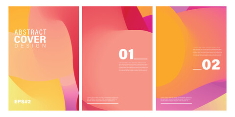 Colorful abstract liquid and fluid shape for banner and brochure design