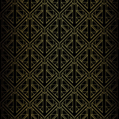 Art Deco Pattern. Vector background in 1920s style. Steampunk inspired