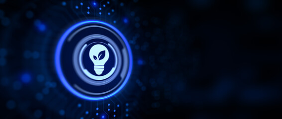 Green energy renewable eco saving ecology earth lean concept.