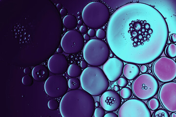 abstract macro liquid with air bubbles - obrazy, fototapety, plakaty