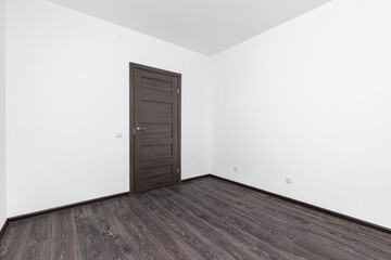 Empty white room without decoration and renovation