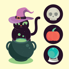 halloween cat icons