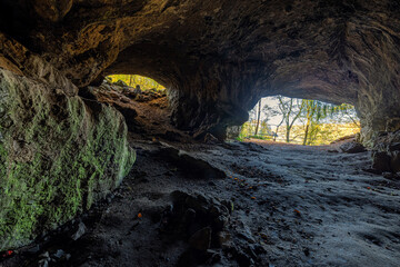 Im Innern der Feldhofh&ouml;hle im H&ouml;nnetal in der Haupthalle