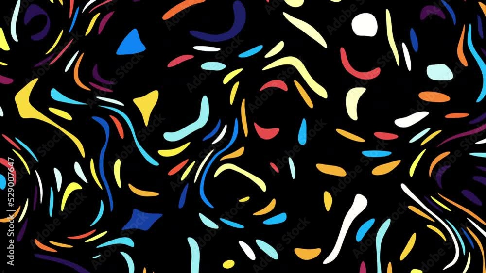 Aufkleber Seamless abstract wavy background for loop playback.