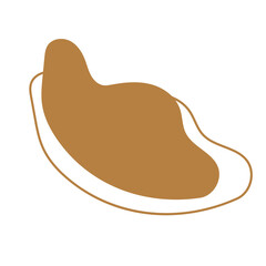 abstract modern blob shape
