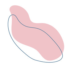 abstract modern blob shape