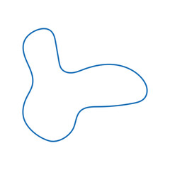 abstract modern line blob shape