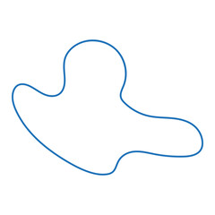 abstract modern line blob shape