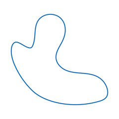abstract modern line blob shape