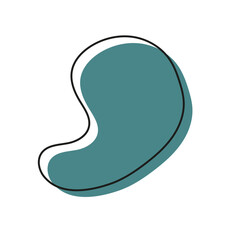 abstract modern blob shape background