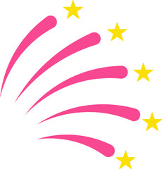 colorful fireworks bomb. new year full of fireworks