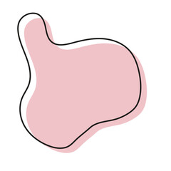 abstract modern blob shape background