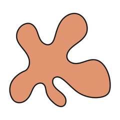 abstract modern blob shape background