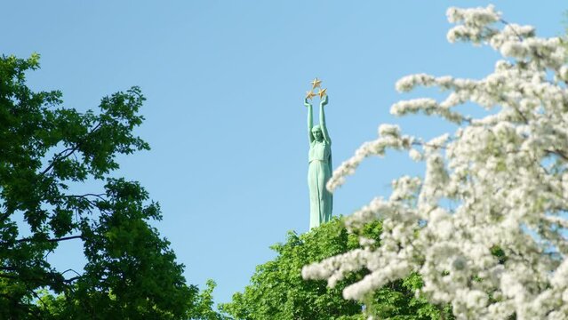 Freedom monument, Milda, Riga, Latvia.